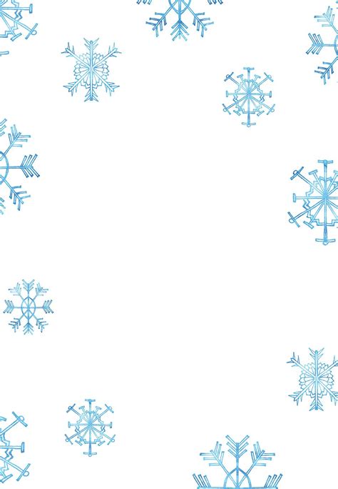 Snowflake Invitation Template